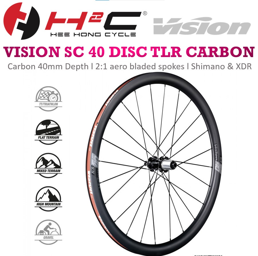 Vision Sc 40 Carbon Clincher Disc Vision SC 55 40 Disc Carbon